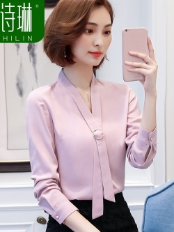 เสื้อเชิ้ตผ้าชีฟองลูกไม้