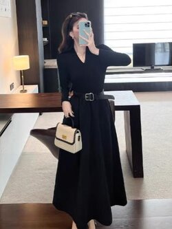 เดรสสีดำสุภาพ เรียบหรู ดูดี เหมาะกับทุกโอกาส | เดรสผู้หญิงแฟชั่นสุภาพ