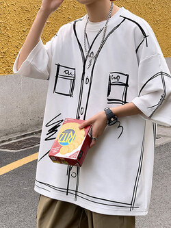 เสื้อยืดผู้ชายอ้วน S-5XL(อกเสื้อ39-51นิ้ว)