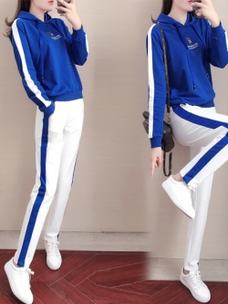 ชุดวอร์ม สูทเกาหลี Jumpsuit ชุดจั้มสูท ชุดเซท 2 ชิ้น ชุดกีฬาผู้หญิง ชุดออกกำลังกาย เสื้อกันหนาว ชุดวอร์มคู่