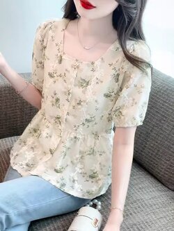 เสื้อเชิ้ตผู้หญิงใส่ทํางาน 390 บาทต่อชิ้น ฟรีค่าจัดส่ง