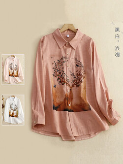 เสื้อลินิน เสื้อผ้าฝ้ายลินิน เสื้อเชิ้ตผ้าลินิน