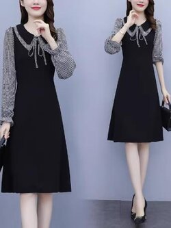 เดรสสีดำสุภาพ เรียบหรู ดูดี เหมาะกับทุกโอกาส | เดรสผู้หญิงแฟชั่นสุภาพ