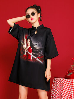 ชุดเดรสคอจีนสวยๆ ชุดแซกคอจีน ลูกไม้ ชุดคอจีนสวยๆ เสื้อกี่เพ้า คอจีน