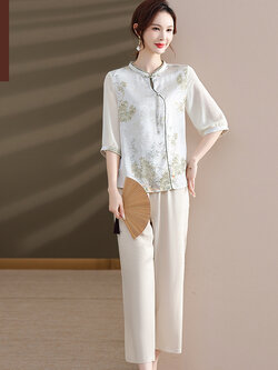 เสื้อผ้าคุณแม่วัย 60 เสื้อคนแก่ผู้หญิงวัย60