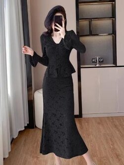 เดรสสีดำสุภาพ เรียบหรู ดูดี เหมาะกับทุกโอกาส | เดรสผู้หญิงแฟชั่นสุภาพ