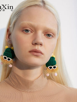 ตุ้มหู ต่างหู ต่างหูผู้หญิง By SuXin