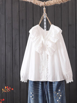 แบบเสื้อสวยๆ เสื้อผ้าฝ้ายลินิน เสื้อเชิ้ตผ้าลินิน