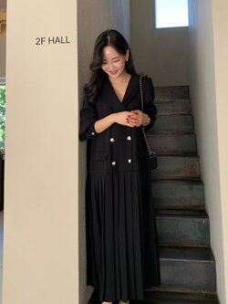 เดรสสีดำสุภาพ เรียบหรู ดูดี เหมาะกับทุกโอกาส | เดรสผู้หญิงแฟชั่นสุภาพ