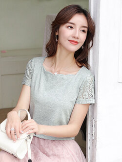 Alustine-เสื้อยืดผ้าฝ้าย