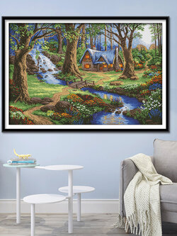 ชุดปักครอสติช รูปบ้าน สอบถามขนาดและสั่งซื้อได้ที่ LINE