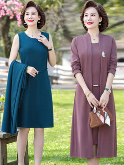 เดรสวัยผู้ใหญ่40-60ปี เดรสคุณแม่ ชุดเดรสทำงานวัยผู้ใหญ่ แบรนด์ MAMA DRESS