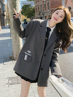 เสื้อโค้ท เสื้อโค้ทกันหนาว เสื้อโค้ทใส่เที่ยวต่างประเทศ ยี่ห้อ: Qianziqian