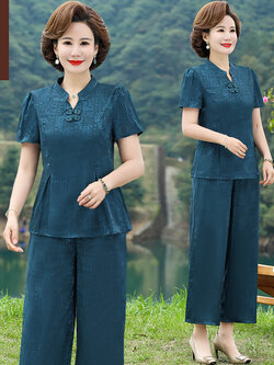 เสื้อผ้าคุณแม่วัย 60 เสื้อคนแก่ผู้หญิงวัย60