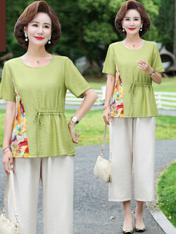 เสื้อผ้าคุณแม่วัย 60 เสื้อคนแก่ผู้หญิงวัย60