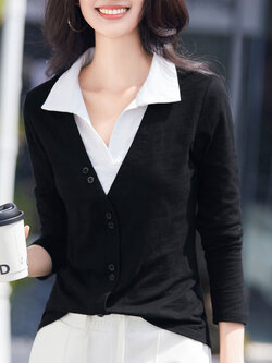 เสื้อยืดสีดำ แฟชั่น เสื้อยืด T-shirt สีดำ สวมใส่สบาย ไม่ร้อน