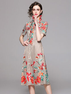 ชุดเดรสเรียบหรูดูแพง เดรสแบรนด์ DG Boutique