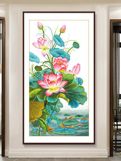 ชุดปักครอสติช ภาพทิวทัศน์ สอบถามขนาดและสั่งซื้อได้ที่ LINE