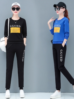 ชุดวอร์ม สูทเกาหลี Jumpsuit ชุดจั้มสูท ชุดเซท 2 ชิ้น ชุดกีฬาผู้หญิง ชุดออกกำลังกาย เสื้อกันหนาว ชุดวอร์มคู่