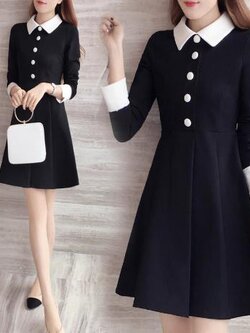 เดรสสีดำสุภาพ เรียบหรู ดูดี เหมาะกับทุกโอกาส | เดรสผู้หญิงแฟชั่นสุภาพ