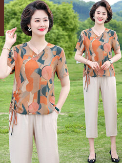 เสื้อผ้าคุณแม่วัย 60 เสื้อคนแก่ผู้หญิงวัย60