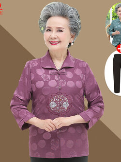 เสื้อคุณยาย เสื้อผู้วัยอายุ60-70ปี มีขนาด L-4XL(อกประมาณ35-45นิ้ว)