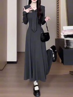 เดรสสีดำสุภาพ เรียบหรู ดูดี เหมาะกับทุกโอกาส | เดรสผู้หญิงแฟชั่นสุภาพ