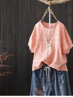 เสื้อผ้าฝ้าย ผ้าลินิน มีขนาดไซส์เดียว อกประมาณ100ซม.หรือประมาณ 40นิ้วขึ้นไป