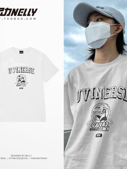 เสื้อยืดคอกลม ผู้ชาย เสื้อยืดผู้ชายเกาหลี เสื้อยืดเกาหลี แบรนด์ NELLY