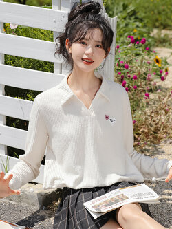 เสื้อผ้าวัยรุ่นเกาหลี เสื้อยืดวัยรุ่นผู้หญิง มีขนาด S M L XL