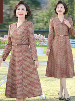 เดรสวัยผู้ใหญ่40-60ปี เดรสคุณแม่ ชุดเดรสทำงานวัยผู้ใหญ่ แบรนด์ MAMA DRESS