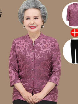 เสื้อคุณยาย เสื้อผู้วัยอายุ60-70ปี เสื้ออาม่า เสื้อผู้สูงอายุ