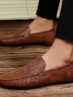 รองเท้าหนังผู้ชาย มีไซส์39-44 รองเท้าโลฟเฟอร์ชาย Slip-On Shoes