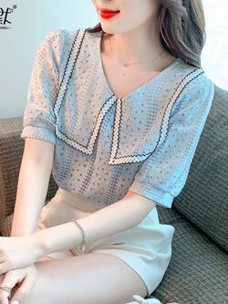 เสื้อลูกไม้ แขนสั้น