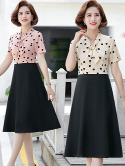 เดรสวัยผู้ใหญ่40-60ปี เดรสคุณแม่ ชุดเดรสทำงานวัยผู้ใหญ่ แบรนด์ MAMA DRESS