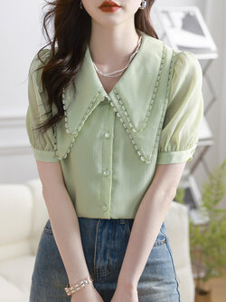 เสื้อเชิ้ตผู้หญิงแขนยาว เสื้อเชิ้ตผู้หญิงใส่ทํางาน 390 บาทต่อชิ้น ฟรีค่าจัดส่ง