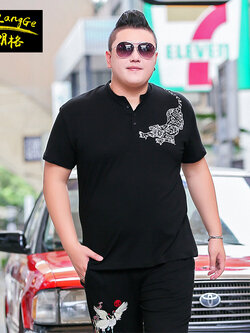 เสื้อยืดผู้ชายอ้วน S-5XL(อกเสื้อ39-51นิ้ว)