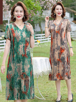 เดรสวัยผู้ใหญ่40-60ปี เดรสคุณแม่ ชุดเดรสทำงานวัยผู้ใหญ่ แบรนด์ MAMA DRESS