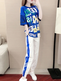 ชุดวอร์ม สูทเกาหลี Jumpsuit ชุดจั้มสูท ชุดเซท 2 ชิ้น ชุดกีฬาผู้หญิง ชุดออกกำลังกาย เสื้อกันหนาว ชุดวอร์มคู่