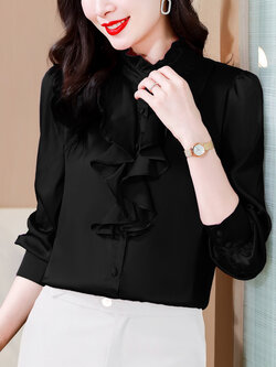 เสื้อสีดำสุภาพ เรียบหรู ดูดี เหมาะกับทุกโอกาส | เสื้อผู้หญิงสุภาพ Moran High-End