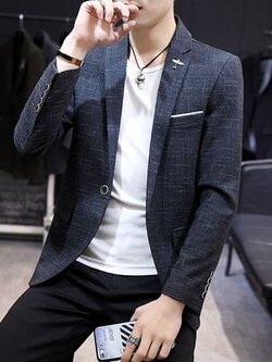 สูท Blazers ผู้ชาย เสื้อคลุมสไตล์สูท สำหรับผู้ชาย
