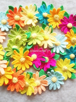 Bancrochet ราคาส่ง ดอกดาวกระจาย Sulfur Cosmos flowers (wholesale price) สำเนา หลากสี 3 นิ้ว