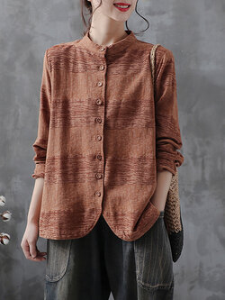 เสื้อเชิ้ตผ้าฝ้ายลินิน ขายเสื้อเชิ้ต ผ้าลินิน เสื้อเชิ้ตผ้าฝ้ายผู้หญิง