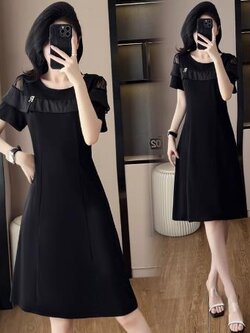 เดรสสีดำสุภาพ เรียบหรู ดูดี เหมาะกับทุกโอกาส | เดรสผู้หญิงแฟชั่นสุภาพ