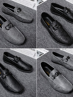 รองเท้าหนังผู้ชาย มีไซส์39-44 รองเท้าโลฟเฟอร์ชาย Slip-On Shoes