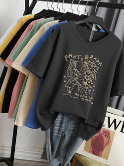 เสื้อโอเวอร์ไซส์เกาหลี เสื้อยืดพลัสไซส์ เสื้อยืดคนอ้วน เสื้อยืดโอเวอร์ไซส์ผู้หญิง