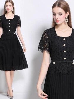 เดรสสีดำสุภาพ เรียบหรู ดูดี เหมาะกับทุกโอกาส | เดรสผู้หญิงแฟชั่นสุภาพ