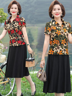 เดรสวัยผู้ใหญ่40-60ปี เดรสคุณแม่ ชุดเดรสทำงานวัยผู้ใหญ่ แบรนด์ MAMA DRESS