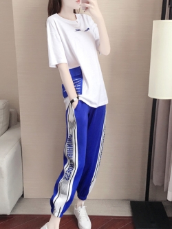 ชุดวอร์ม สูทเกาหลี Jumpsuit ชุดจั้มสูท ชุดเซท 2 ชิ้น ชุดกีฬาผู้หญิง ชุดออกกำลังกาย เสื้อกันหนาว ชุดวอร์มคู่