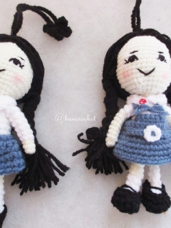 พวงกุญแจตุ๊กตาถักไหมพรม เด็กนักเรียนเซนโยเซฟ